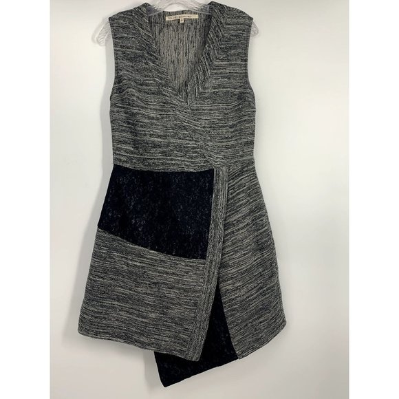 Rachel Roy Lace Trapeze Dress Sleeveless Sweater Knit Dress Size 8 - Picture 1 of 9